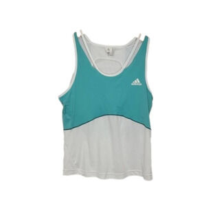 ADIDAS Tank with adjustable sports bra under Air whole in back